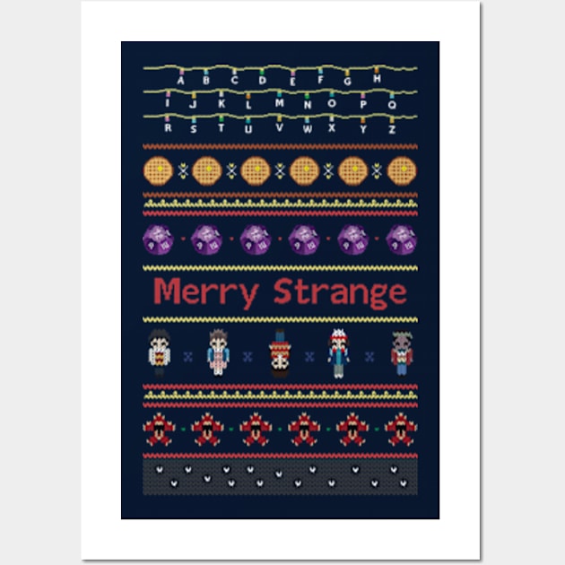 Merry Strange Wall Art by Plan8